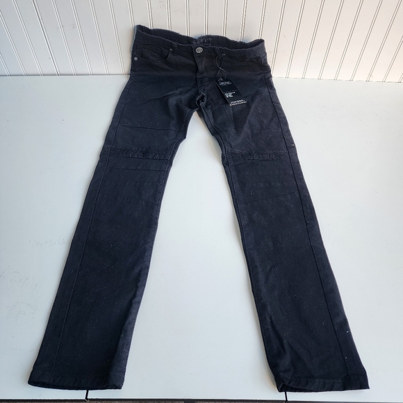 NWT Encrypted Men Skinny Rip Washed Black Jeans Cotton Size 30x32 - Picture 1 of 10